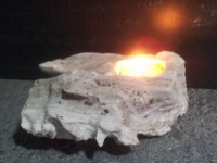 Kerzenhalter aus Kalkstein vom Col du Pillon